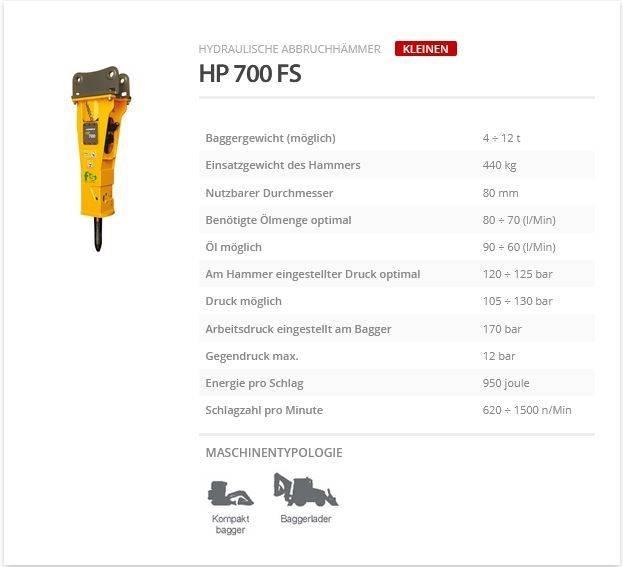 Indeco HP 700 FS مطارق / كسارات