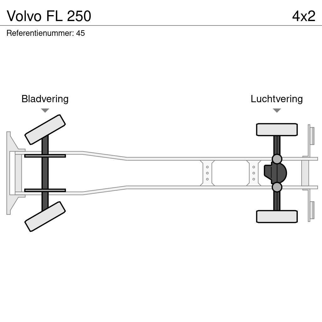 Volvo FL 250 شاحنات مسطحة/مفصلية الجوانب