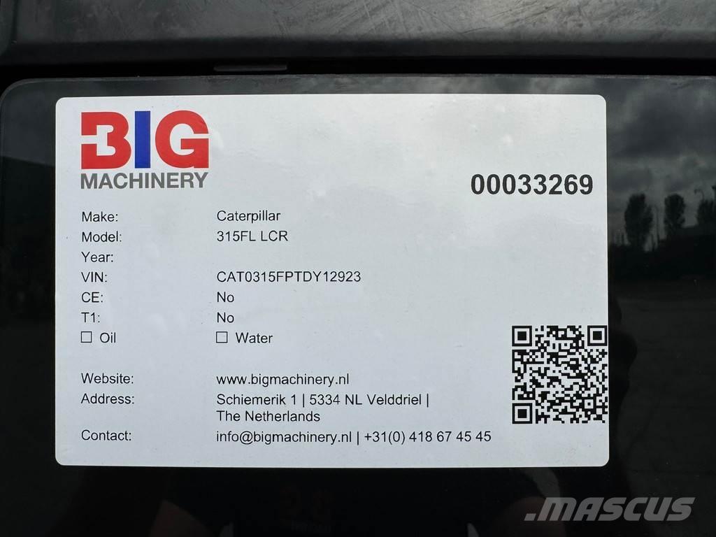 CAT 315F LCR حفارات زحافة