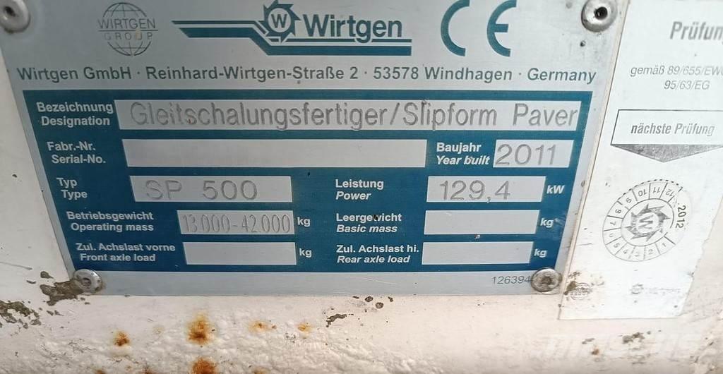 Wirtgen SP500 معدات السفلتة