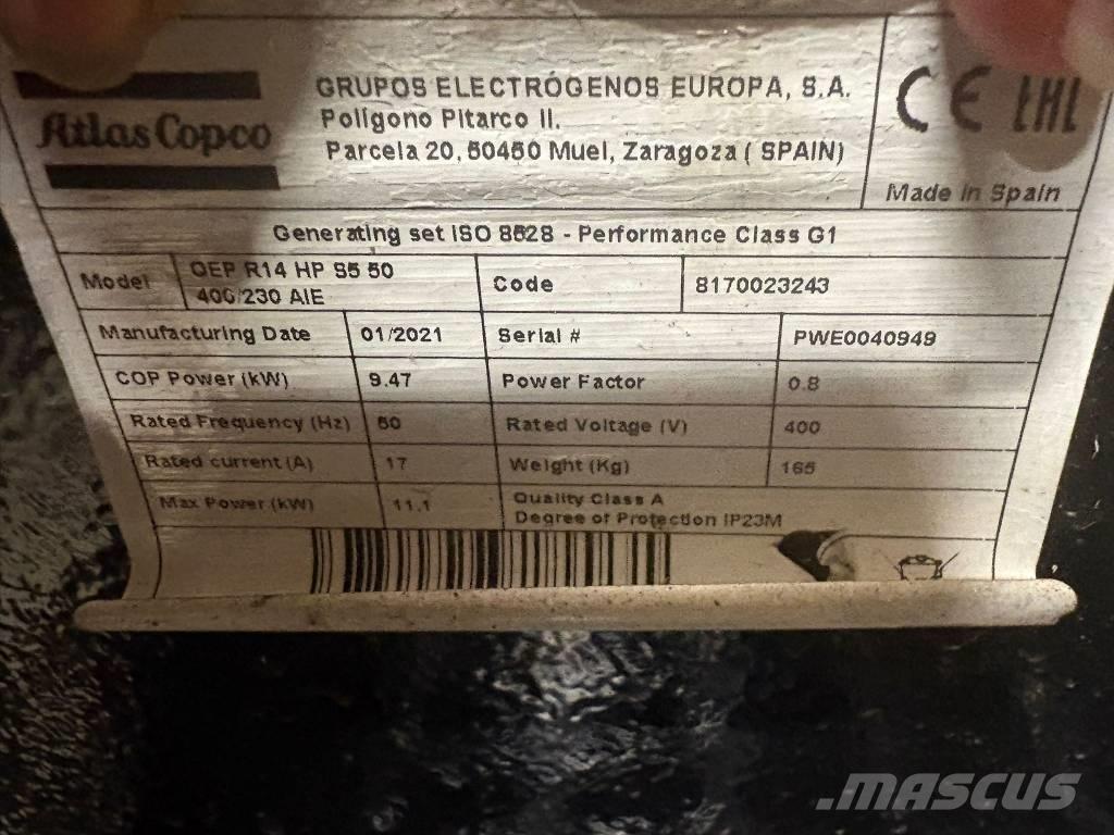 Atlas Copco QEP R 14 مولدات بنزين