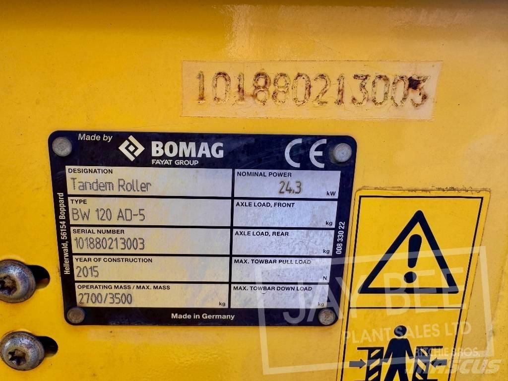 Bomag BW 120 AD-5 مداحل ثنائية الاسطوانة