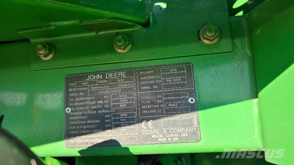 John Deere S 690 i حصادات