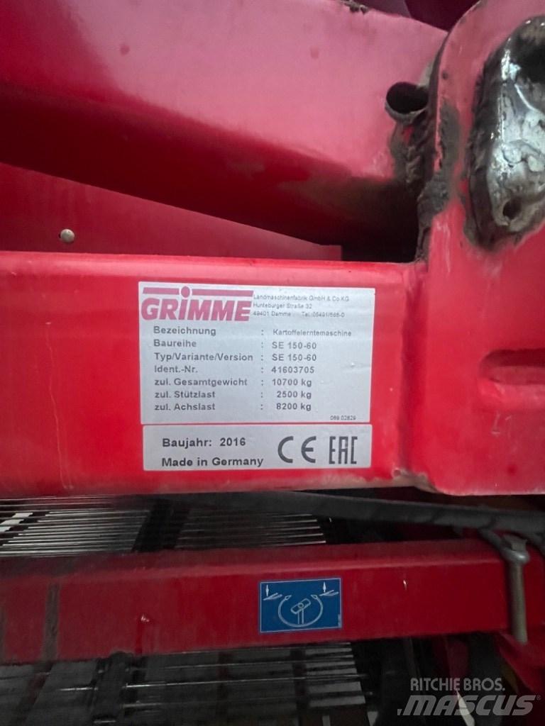 Grimme SE 150-60 حفارات وحصادات البطاطس