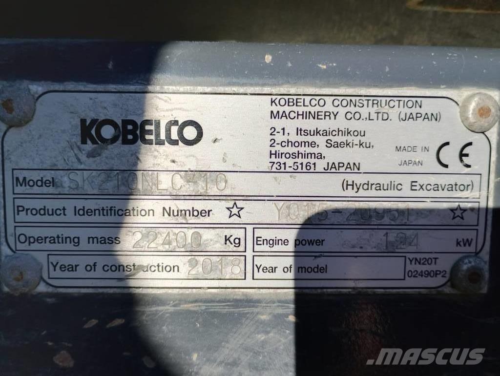 Kobelco SK210 N LC حفارات زحافة