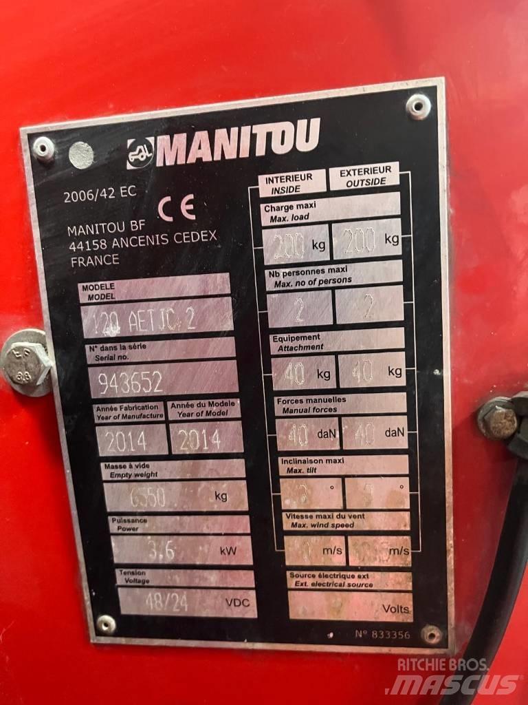 Manitou 120 AET JC رافعات سلة مفصلية