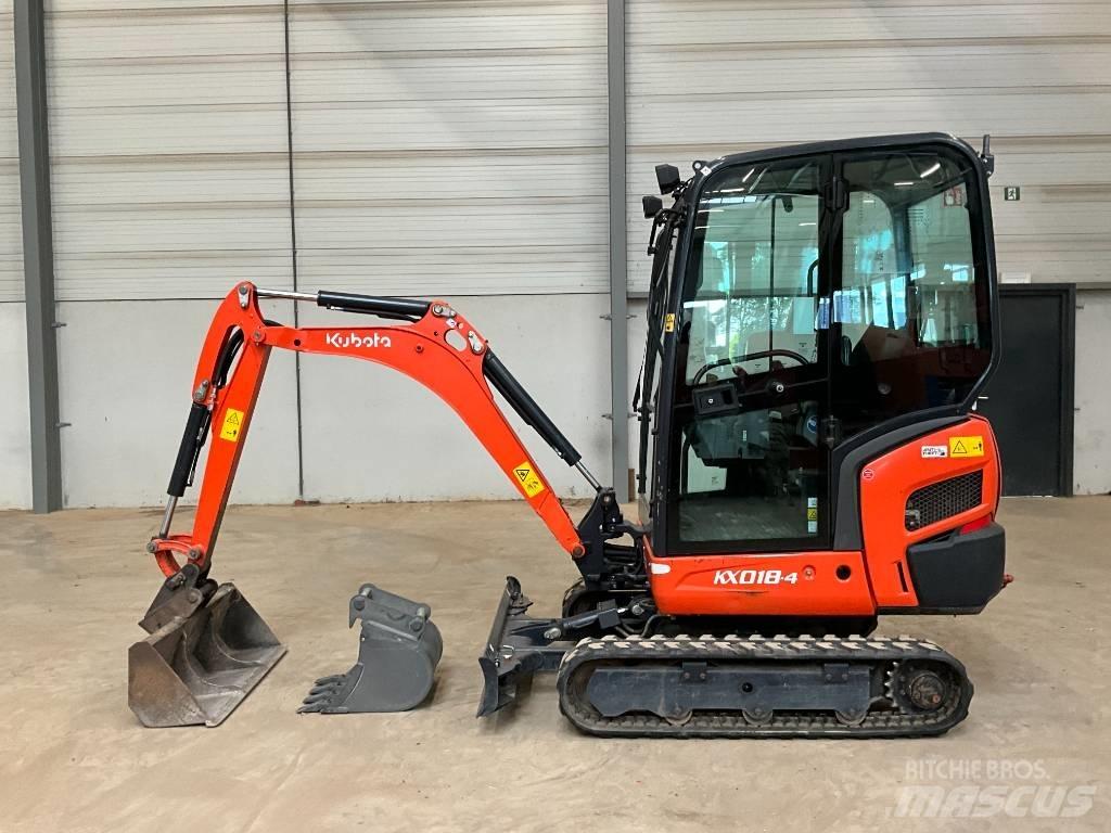 Kubota KX 018-4 حفارات صغيرة أقل من 7 طن (حفارات صغيرة)