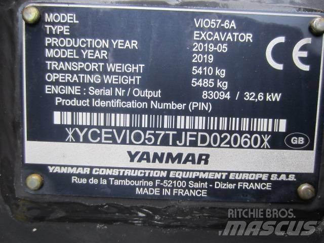Yanmar Vio 57 حفارات صغيرة أقل من 7 طن (حفارات صغيرة)