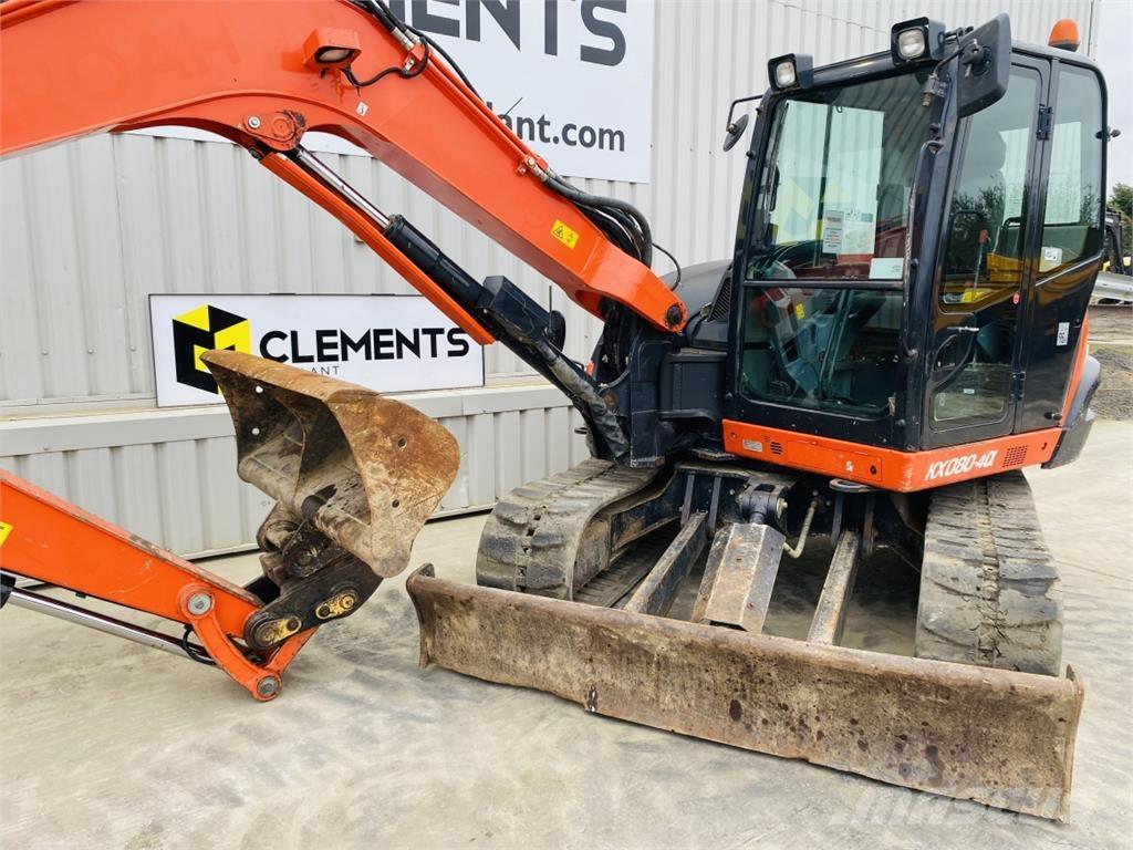 Kubota KX080-4a حفارات وسط 7 طن - 12 طن