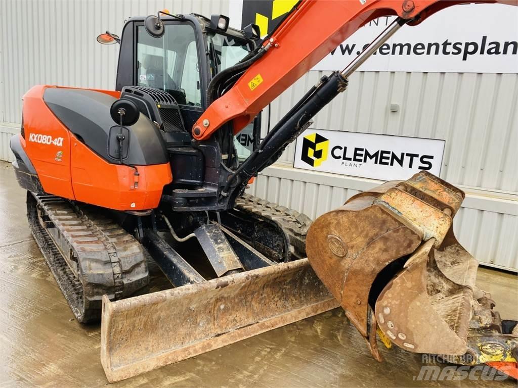 Kubota KX080-4a حفارات وسط 7 طن - 12 طن