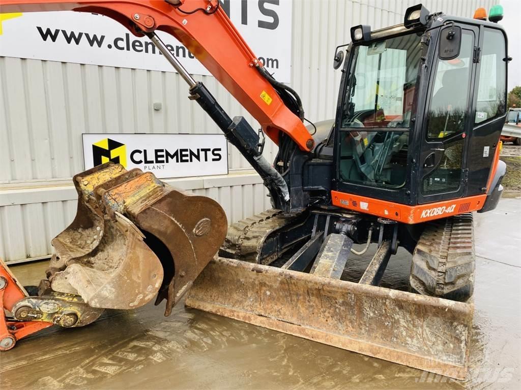 Kubota KX080-4a حفارات وسط 7 طن - 12 طن