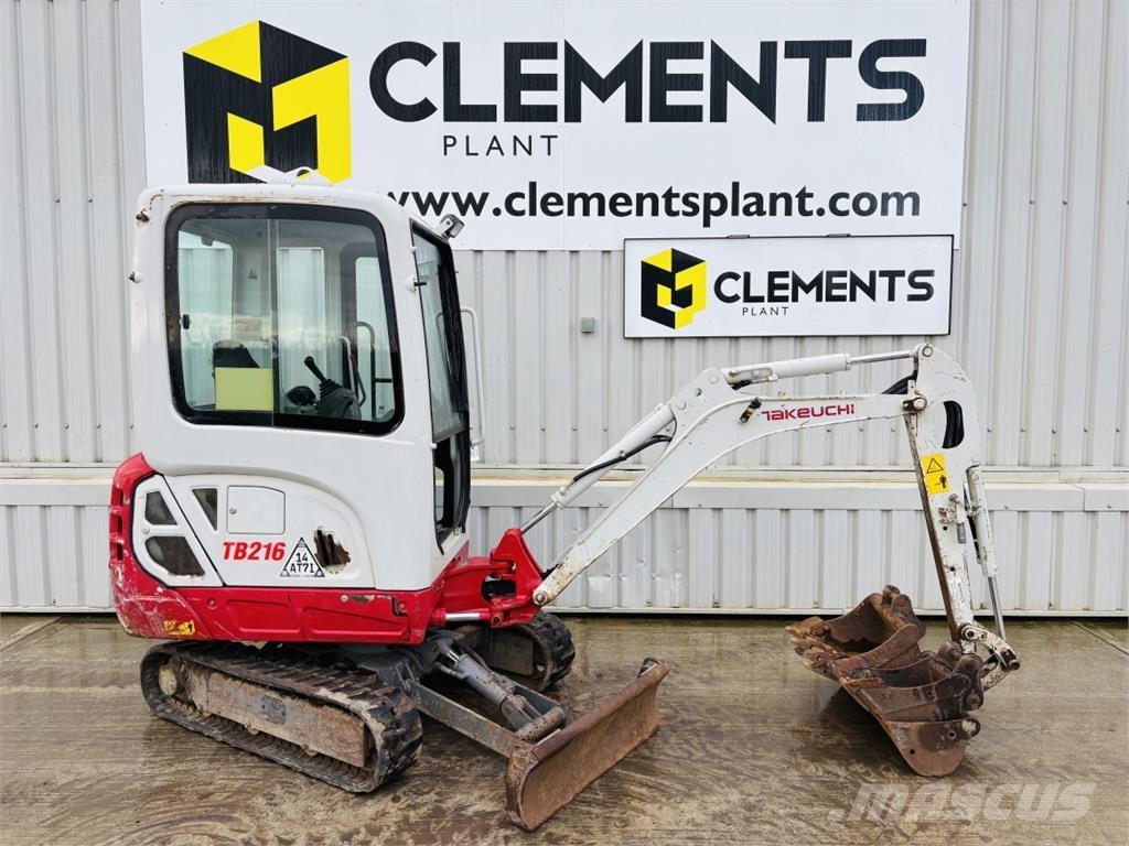 Takeuchi TB216 حفارات صغيرة أقل من 7 طن (حفارات صغيرة)