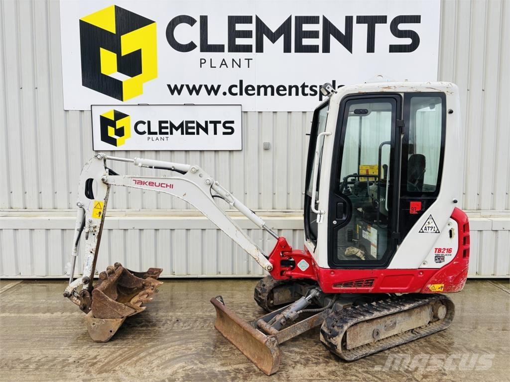 Takeuchi TB216 حفارات صغيرة أقل من 7 طن (حفارات صغيرة)