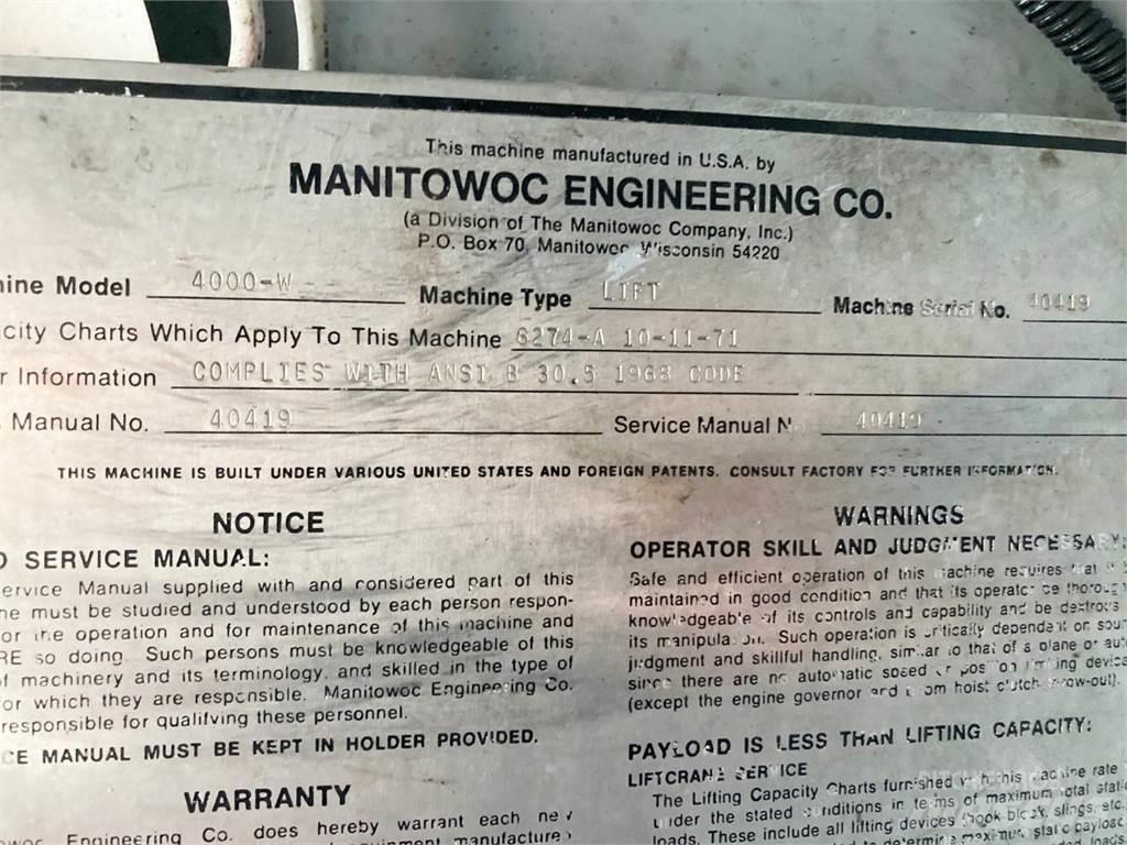 Manitowoc 4000-W رافعات مجنزرة