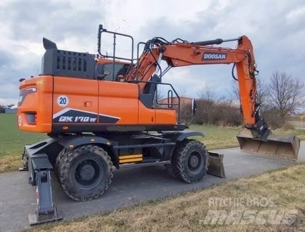 Doosan DX 170 W-7 حفارات بعجل