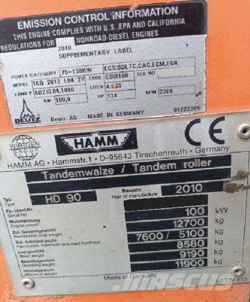 Hamm HD 90 أخرى
