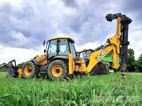 JCB 4CX +Piling Master لوادر ذات جرافات عكسية