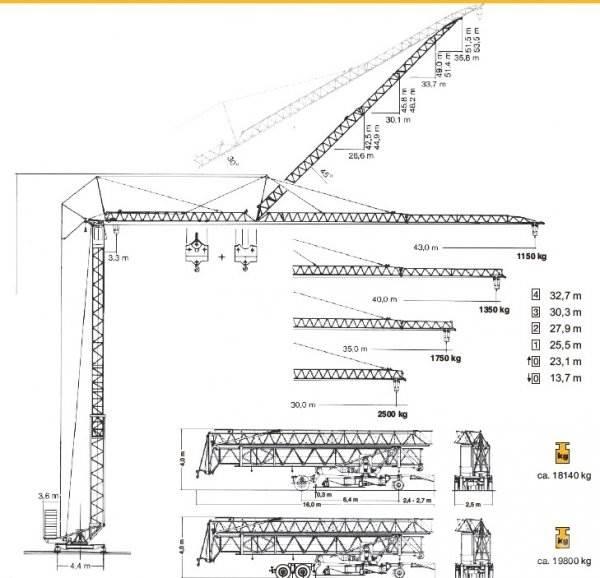 Liebherr 63 K رافعات برجية