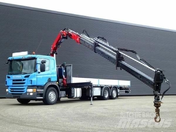 Scania P320 + Effer شاحنات الرافعات