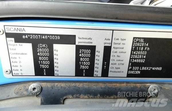 Scania P320 + Effer شاحنات الرافعات