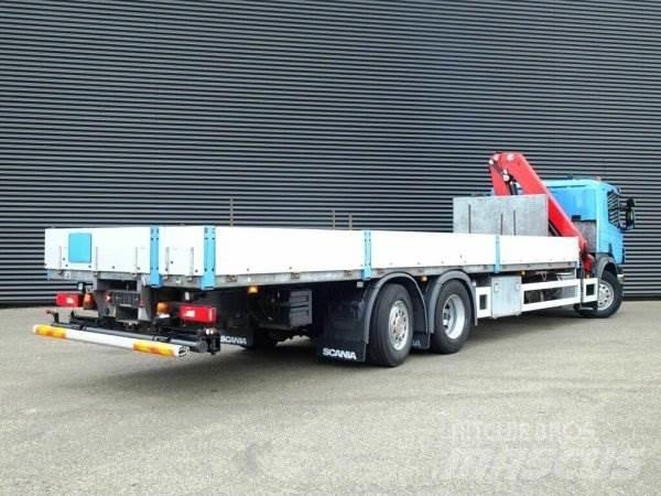 Scania P320 + Effer شاحنات الرافعات