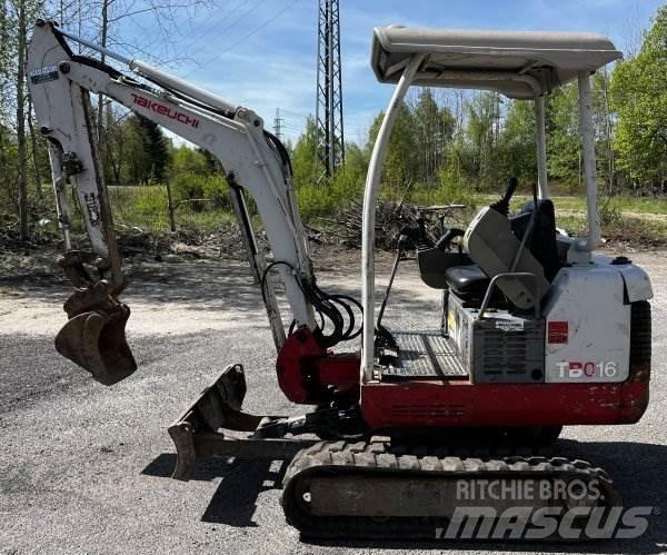 Takeuchi TB 016 حفارات صغيرة أقل من 7 طن (حفارات صغيرة)