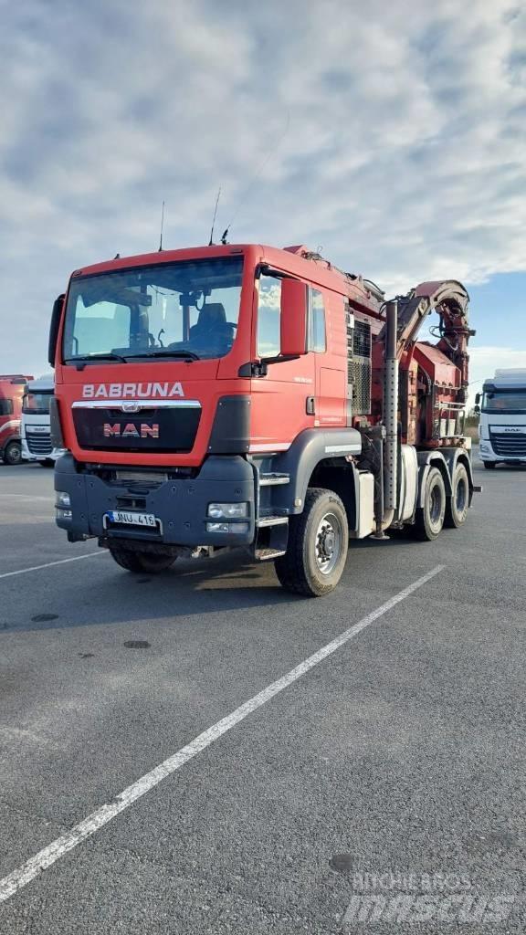 MAN TGS 26.540 6X6 ماكينات تقطيع أخشاب الحراجة