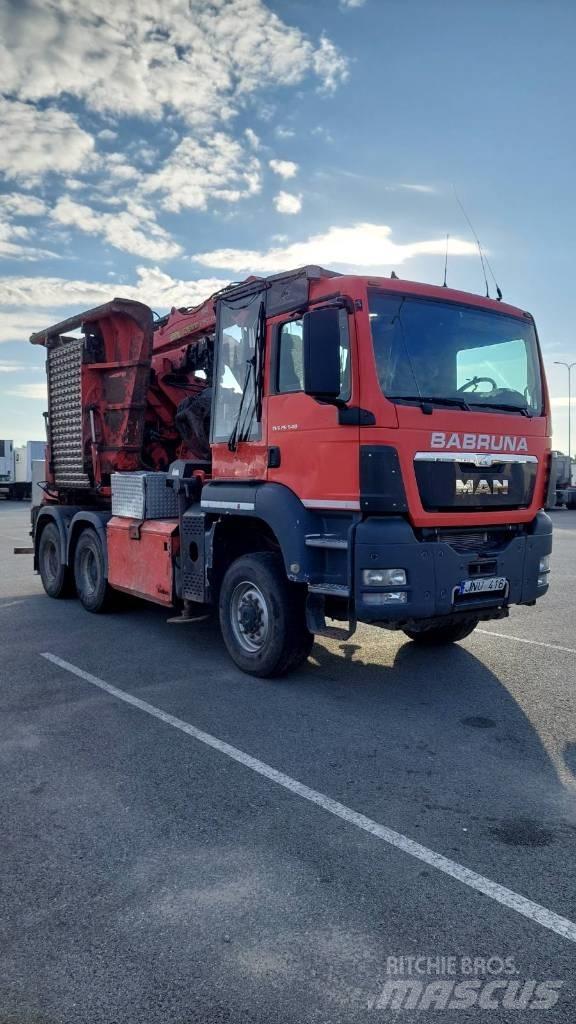 MAN TGS 26.540 6X6 ماكينات تقطيع أخشاب الحراجة