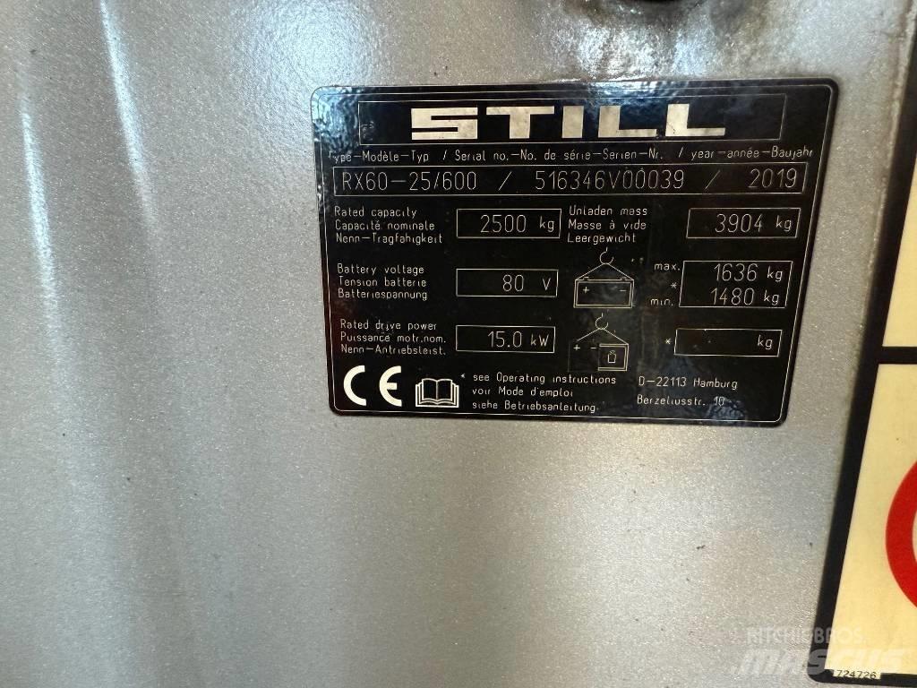 Still RX 60-25 شاحنات ذات رافعات شوكية تعمل بالكهرباء