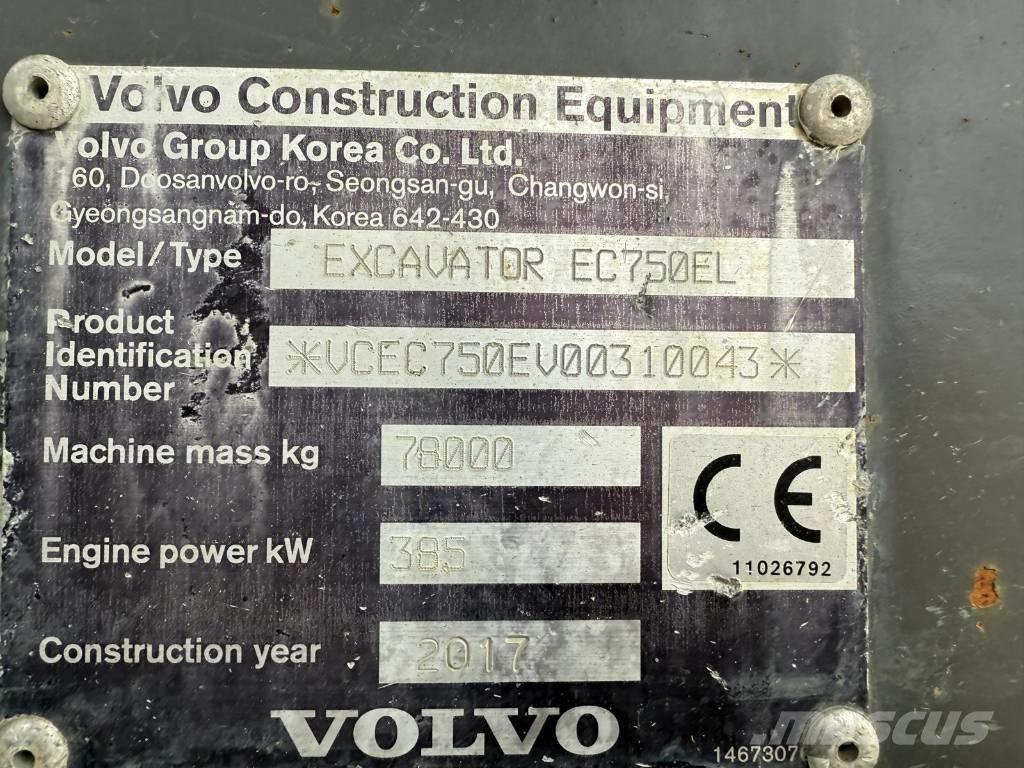 Volvo EC 750 EL حفارات زحافة