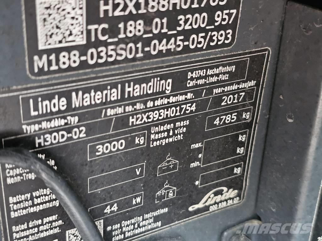 Linde H30D-02 شاحنات الديزل