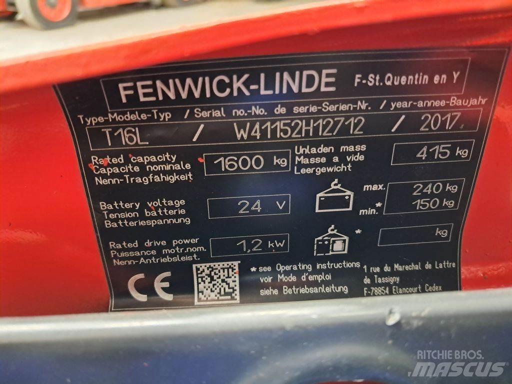 Linde T16L معدات الرفع منخفض المستوى