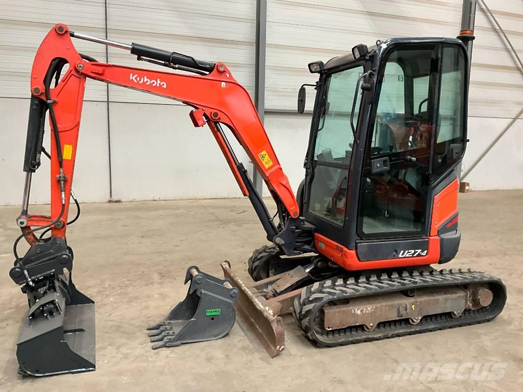 Kubota U 27-4 حفارات صغيرة أقل من 7 طن (حفارات صغيرة)