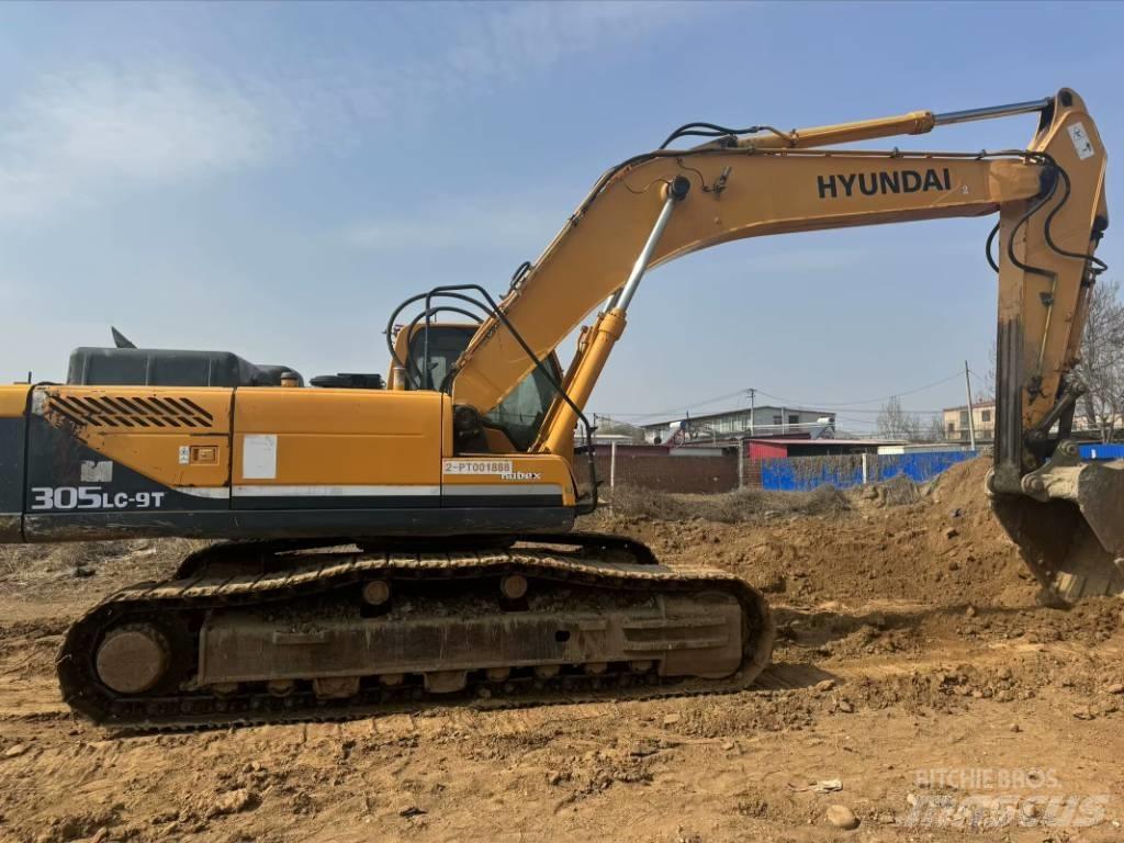 Hyundai R305lc-9t حفارات زحافة