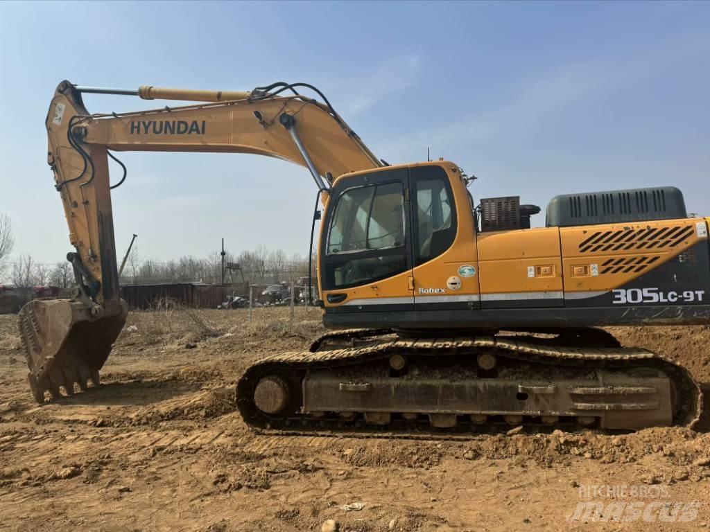 Hyundai R305lc-9t حفارات زحافة