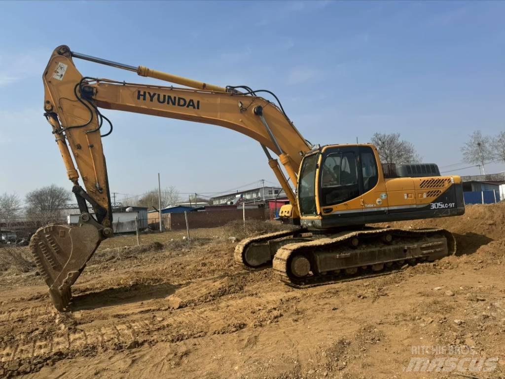 Hyundai R305lc-9t حفارات زحافة