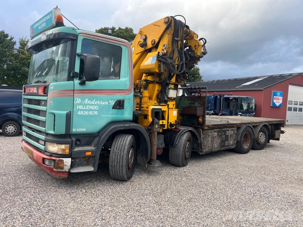 Scania 124 G 420 شاحنات الرافعات