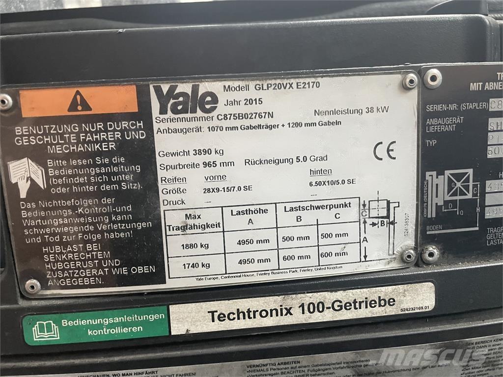 Yale GLP20VX شاحنات LPG