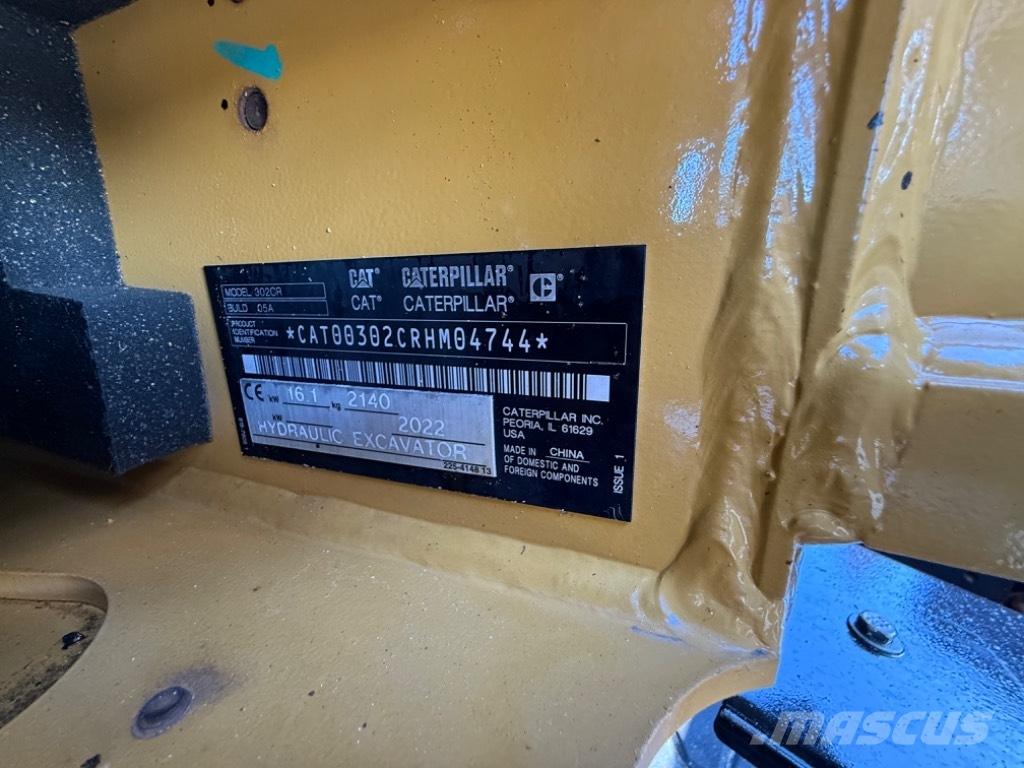 CAT 302 CR حفارات صغيرة أقل من 7 طن (حفارات صغيرة)