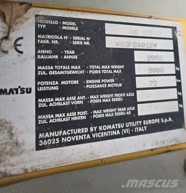 Komatsu WB 93 R-2 لوادر ذات جرافات عكسية