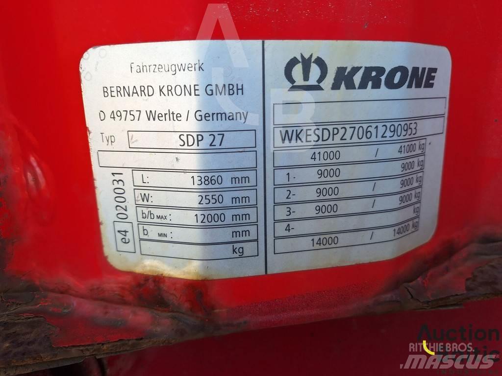 Krone SDP 27 نصف مقطورات بباب جانبي