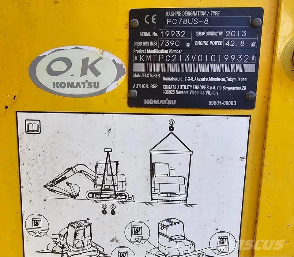 Komatsu PC 78 US-8 حفارات وسط 7 طن - 12 طن