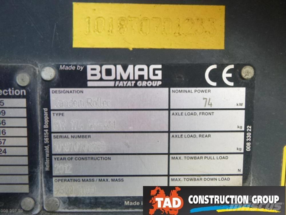 Bomag BW 174 AD AM مداحل ثنائية الاسطوانة