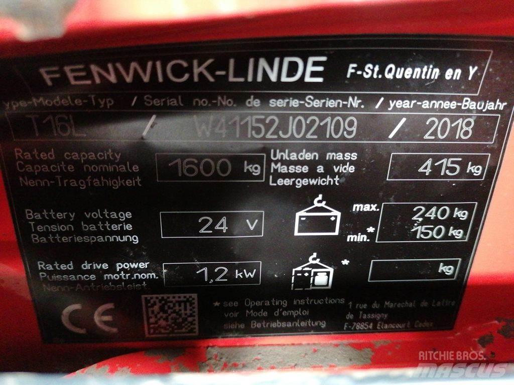 Linde T16L معدات الرفع منخفض المستوى