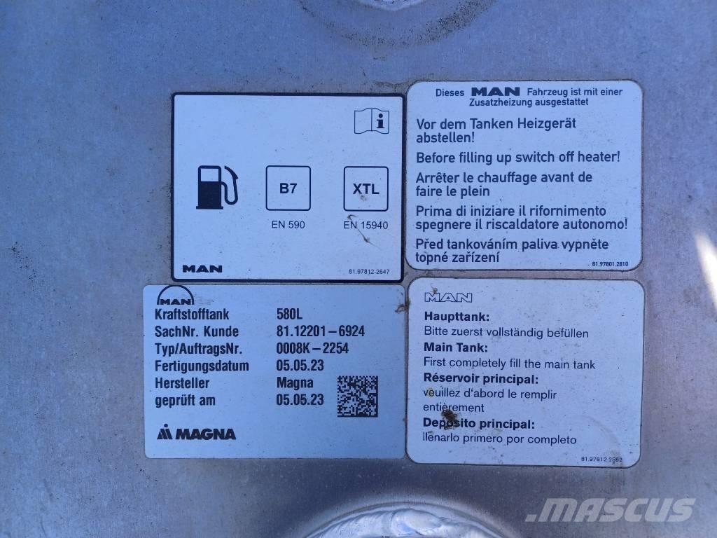 MAN Tank 580 liter صهاريج الوقود والصهاريج الإضافية