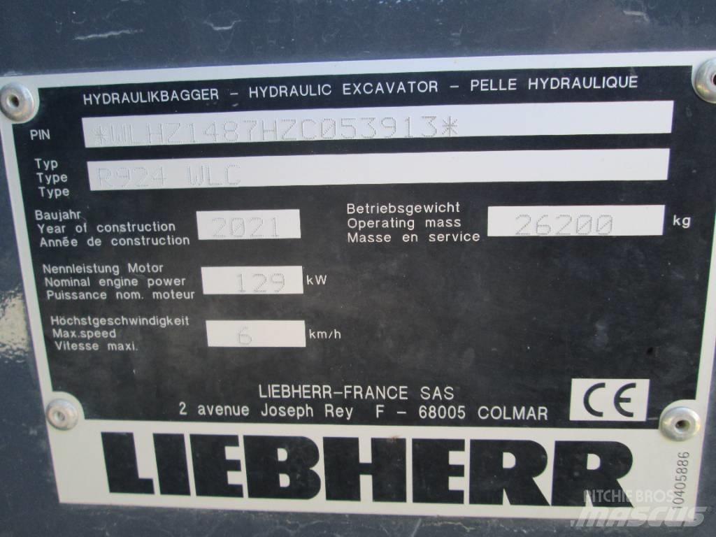 Liebherr R 924 G8 حفارات زحافة