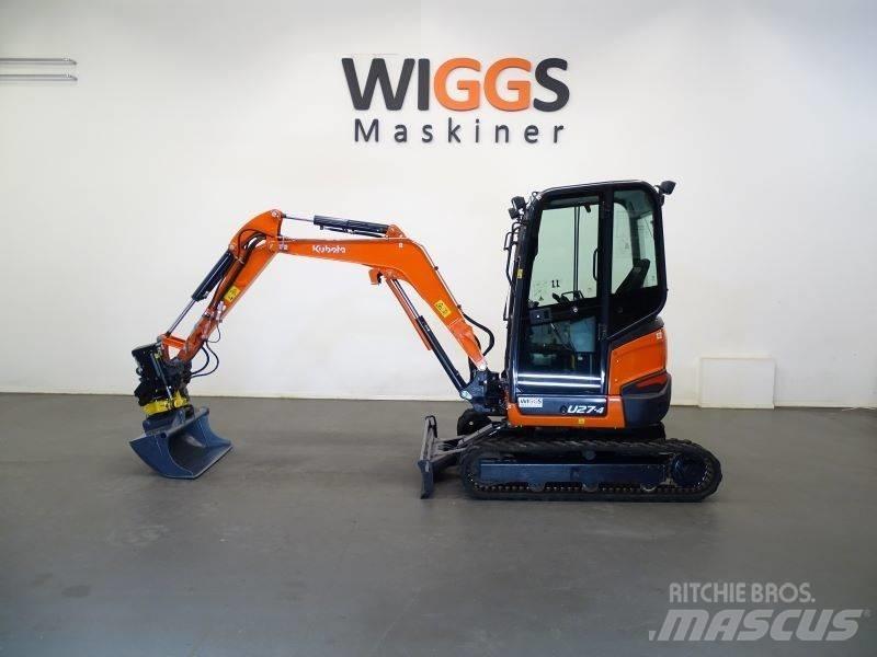 Kubota U 27-4 حفارات صغيرة أقل من 7 طن (حفارات صغيرة)