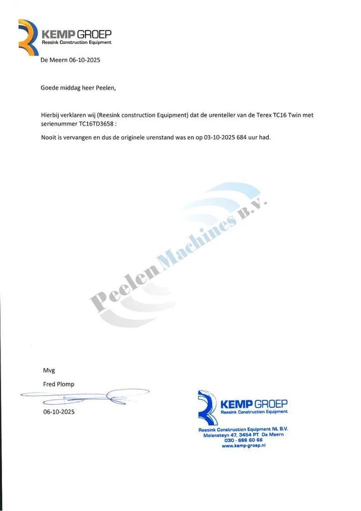 Terex TC16 حفارات صغيرة أقل من 7 طن (حفارات صغيرة)