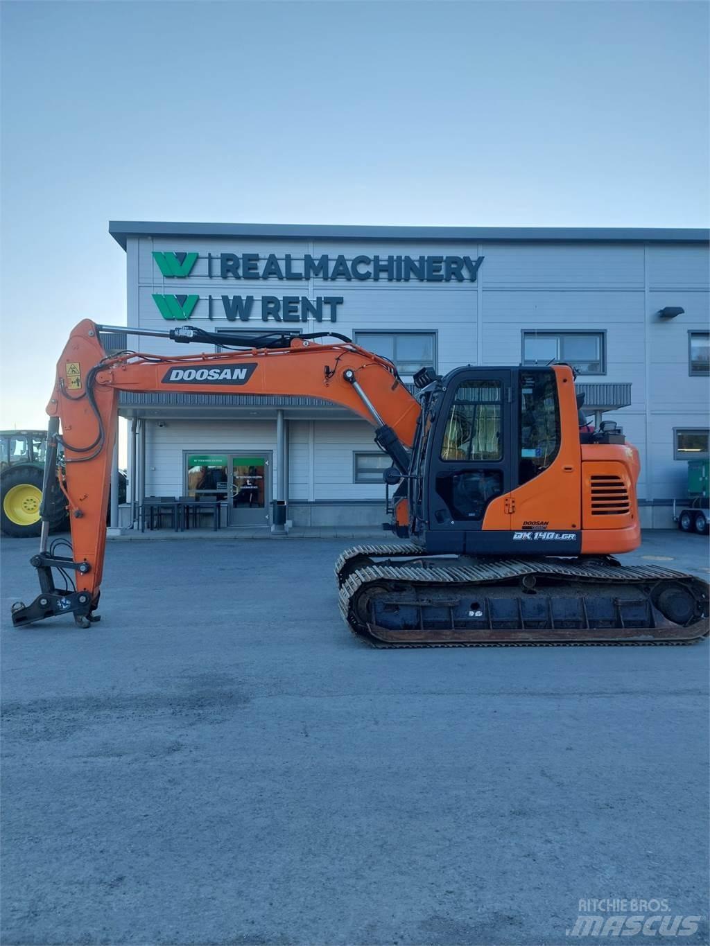 Doosan DX 140LCR 7 حفارات زحافة