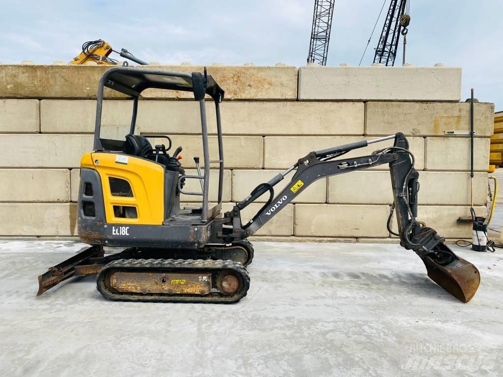 Volvo EC 18 C حفارات صغيرة أقل من 7 طن (حفارات صغيرة)